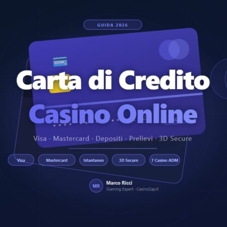 Casino Online con Carta di Credito e Debito 2026