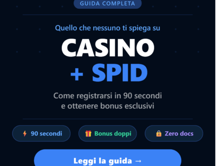 Casino online con SPID: come registrarsi e bonus esclusivi